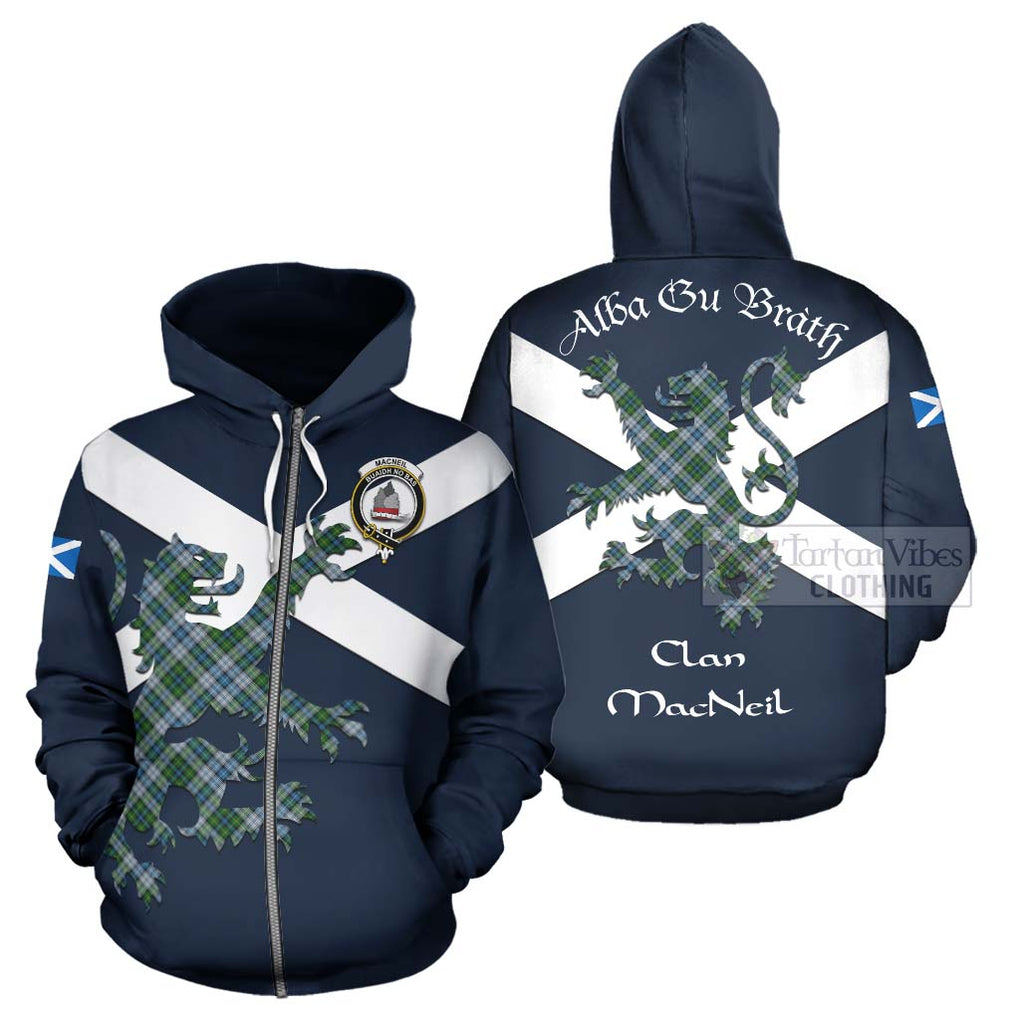 Tartan Vibes Clothing MacNeil (McNeil) Tartan Lion Rampant Hoodie – Proudly Display Your Heritage with Alba Gu Brath and Clan Name