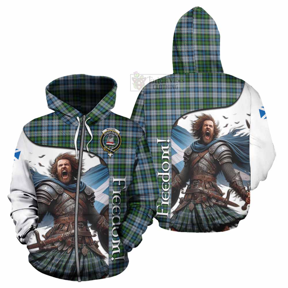 Tartan Vibes Clothing MacNeil (McNeil) Crest Tartan Hoodie Inspired by the Freedom of Scottish Warrior