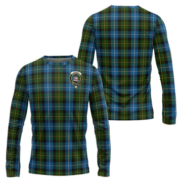 MacNeil of Barra Tartan Long Sleeve T-Shirt with Family Crest