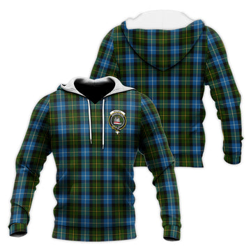 MacNeil of Barra Tartan Knitted Hoodie with Family Crest