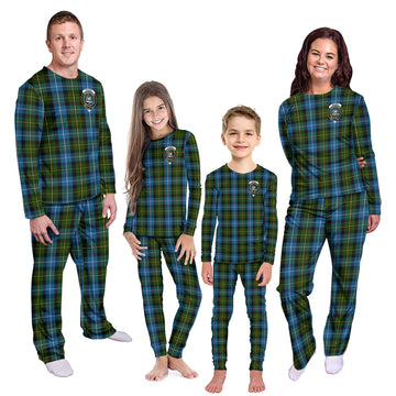 MacNeil of Barra Tartan Pajamas Family Set with Family Crest