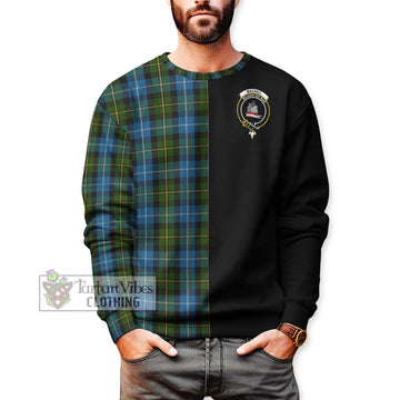 MacNeil of Barra Tartan Sweatshirt with Family Crest and Half Of Me Style