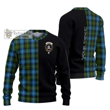 MacNeil of Barra Tartan Ugly Sweater with Family Crest and Half Of Me Style