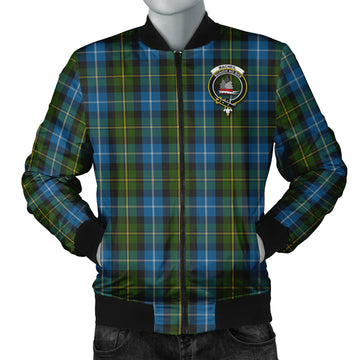 MacNeil of Barra Tartan Bomber Jacket with Family Crest