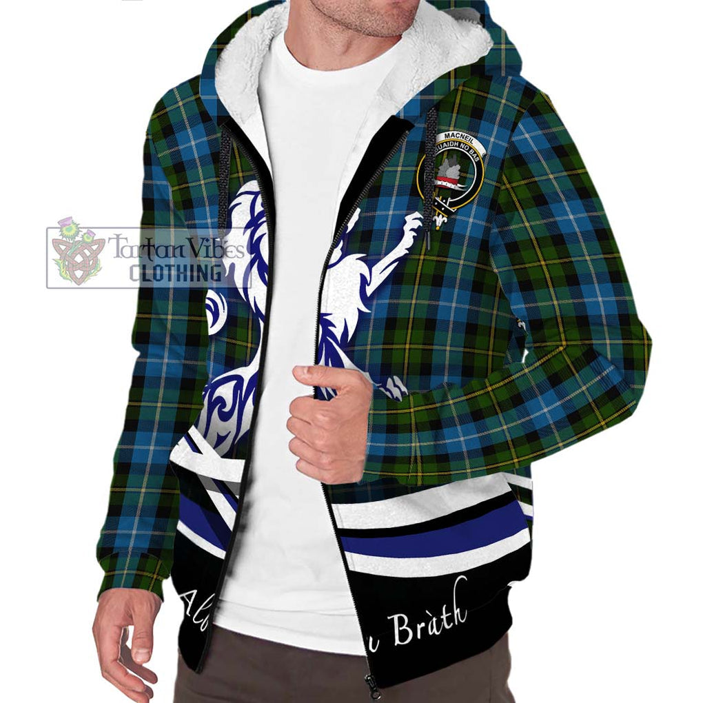 MacNeil of Barra Tartan Sherpa Hoodie with Alba Gu Brath Regal Lion Emblem Unisex S - Tartanvibesclothing Shop