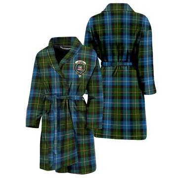 MacNeil of Barra Tartan Bathrobe with Family Crest