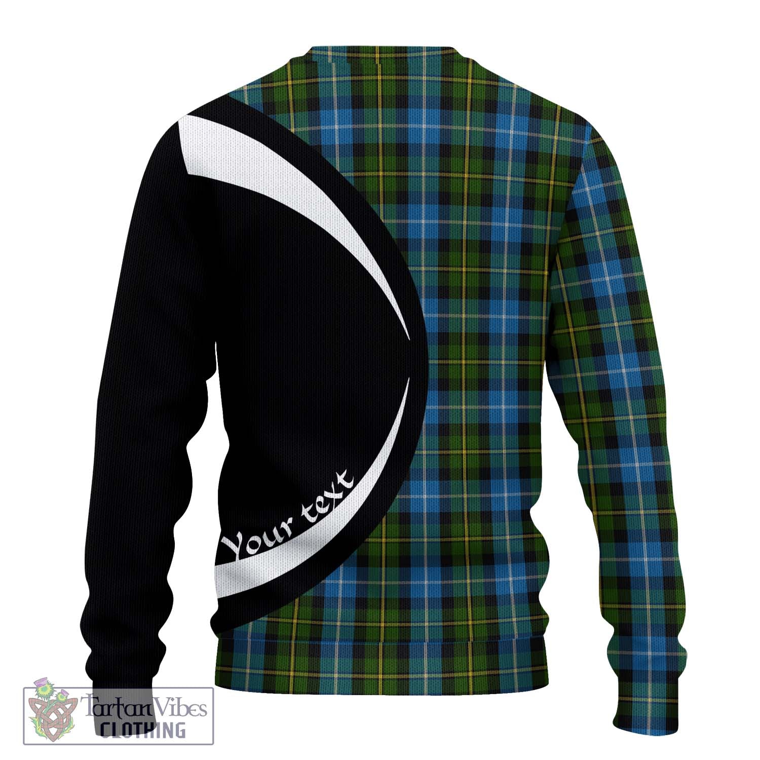 MacNeil of Barra Tartan Knitted Sweater with Family Crest Circle Style - Tartan Vibes Clothing