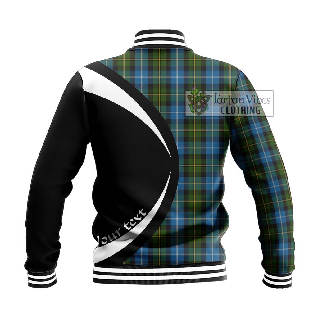 MacNeil of Barra Tartan Baseball Jacket with Family Crest Circle Style - Tartan Vibes Clothing