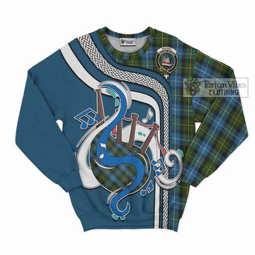 MacNeil of Barra Tartan Sweatshirt with Epic Bagpipe Style