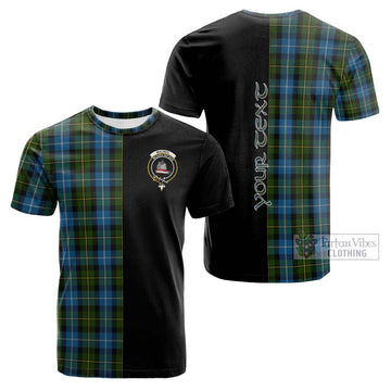 MacNeil of Barra Tartan Cotton T-shirt with Family Crest and Half Of Me Style