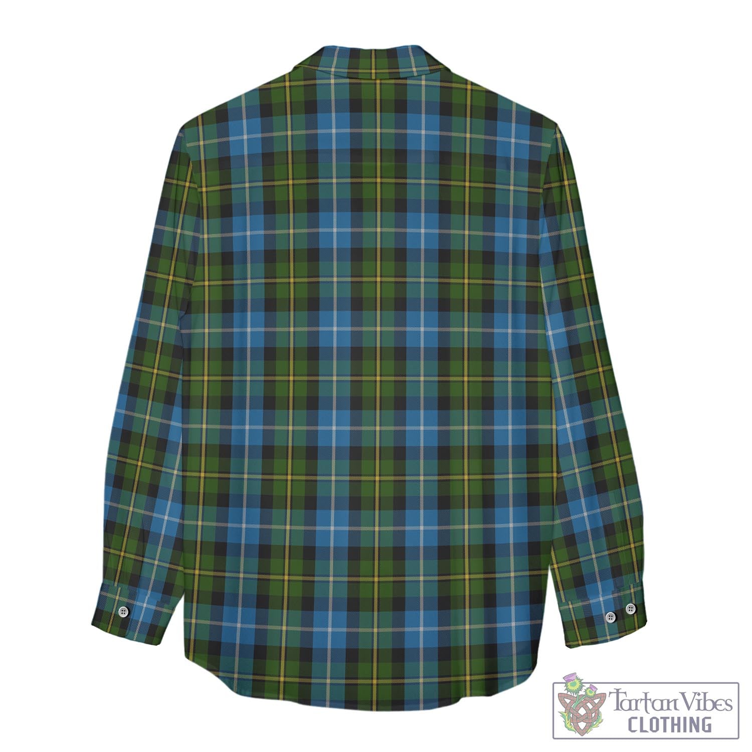 Tartan Vibes Clothing MacNeil of Barra Tartan Womens Casual Shirt with Family Crest