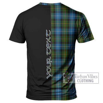 MacNeil of Barra Tartan T-Shirt with Family Crest and Half Of Me Style