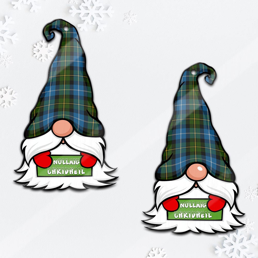 MacNeil of Barra Gnome Christmas Ornament with His Tartan Christmas Hat - Tartan Vibes Clothing