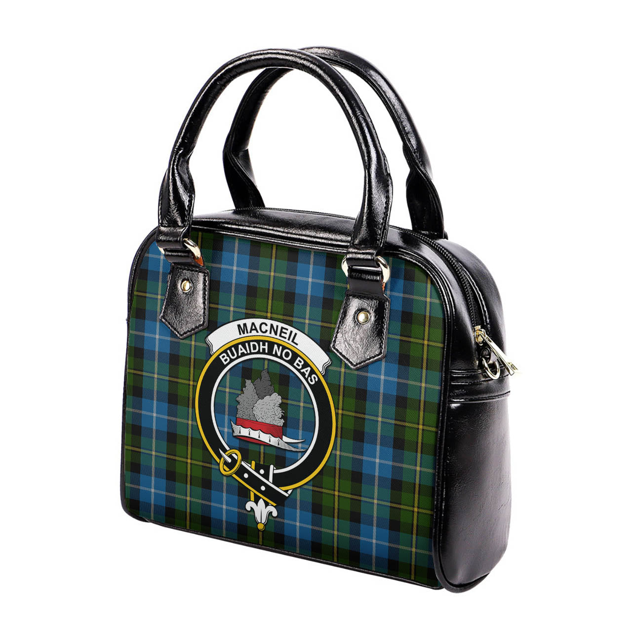 MacNeil of Barra Tartan Shoulder Handbags with Family Crest - Tartanvibesclothing