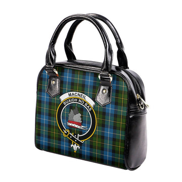 MacNeil of Barra Tartan Shoulder Handbags with Family Crest