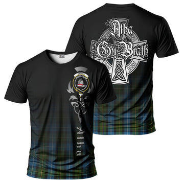 MacNeil of Barra Tartan T-Shirt Featuring Alba Gu Brath Family Crest Celtic Inspired