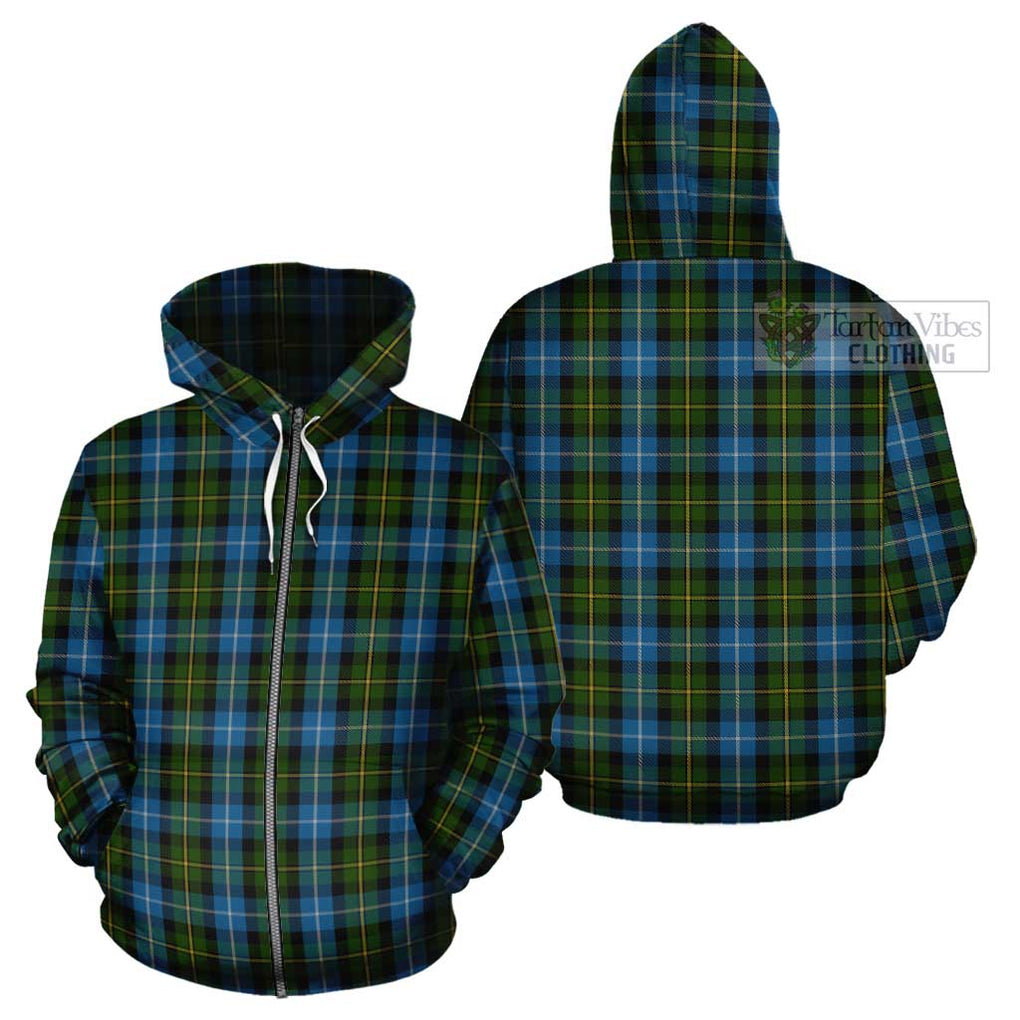 MacNeil of Barra Tartan Cotton Hoodie Zip Hoodie - Tartan Vibes Clothing