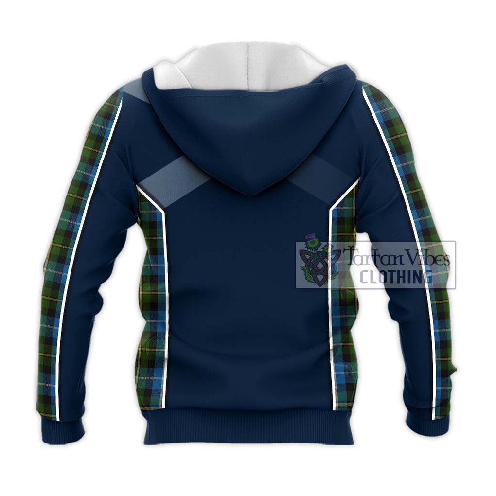 MacNeil of Barra Tartan Knitted Hoodie with Family Crest and Lion Rampant Vibes Sport Style - Tartan Vibes Clothing