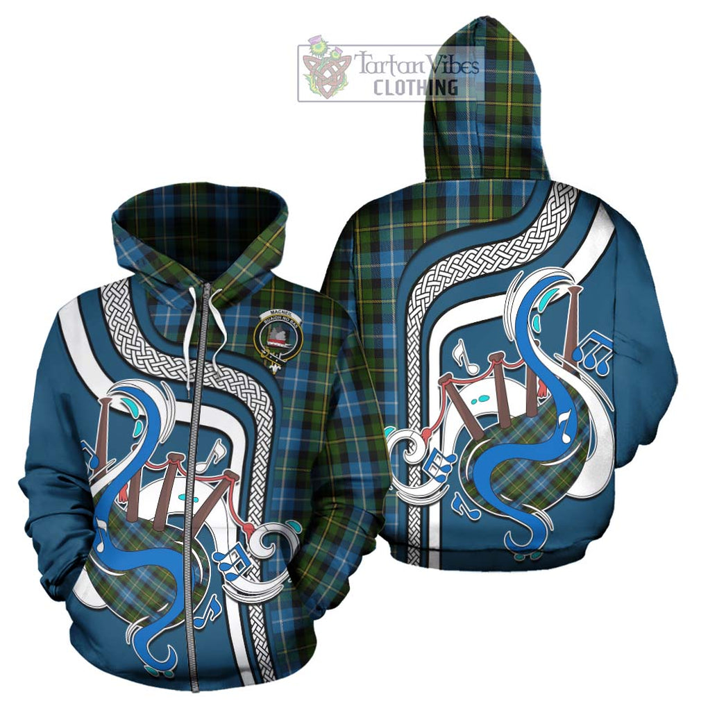 MacNeil of Barra Tartan Hoodie with Epic Bagpipe Style - Tartanvibesclothing Shop