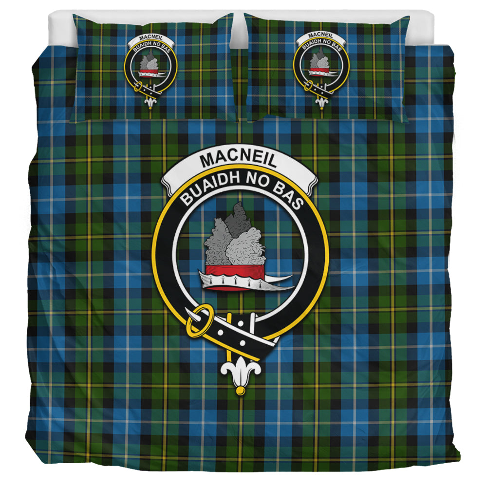 MacNeil of Barra Tartan Bedding Set with Family Crest UK Bedding Set UK Super King 104*94 inch - Tartan Vibes Clothing