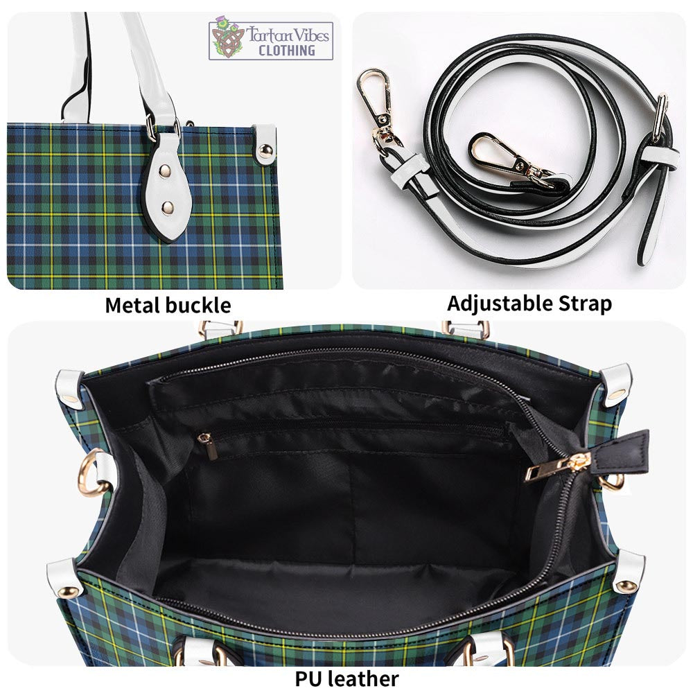 Tartan Vibes Clothing MacNeil of Barra Ancient Tartan Luxury Leather Handbags