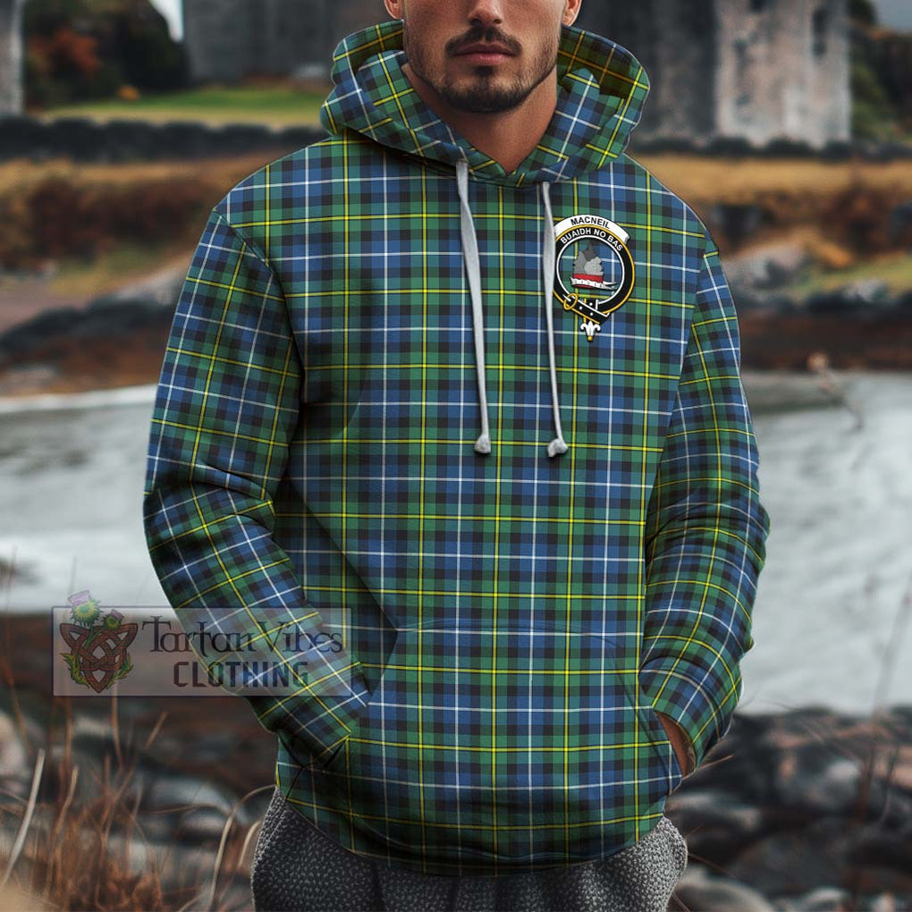 MacNeil of Barra Ancient Tartan Cotton Hoodie with Family Crest Pullover Hoodie XS - Tartan Vibes Clothing