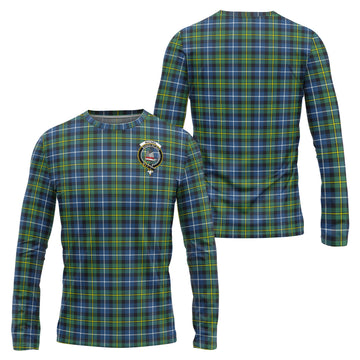 MacNeil of Barra Ancient Tartan Long Sleeve T-Shirt with Family Crest