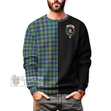 MacNeil of Barra Ancient Tartan Sweatshirt with Family Crest and Half Of Me Style