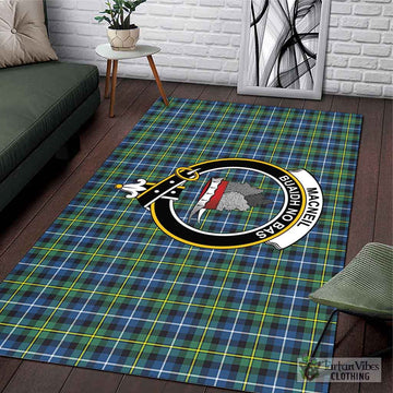 MacNeil of Barra Ancient Tartan Area Rug with Family Crest