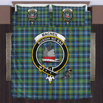 MacNeil of Barra Ancient Tartan Bedding Set with Family Crest