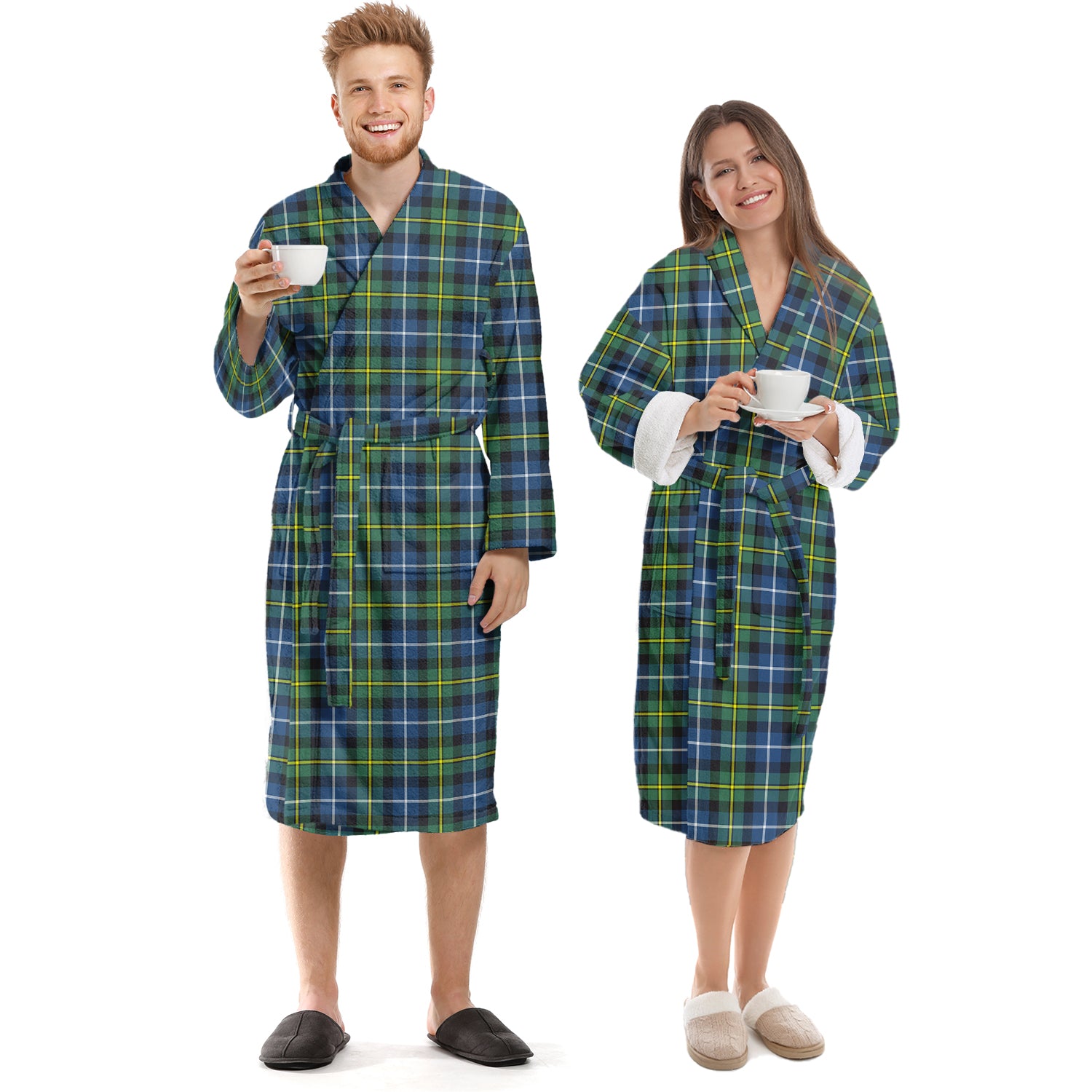 MacNeil of Barra Ancient Tartan Bathrobe Unisex S - Tartan Vibes Clothing