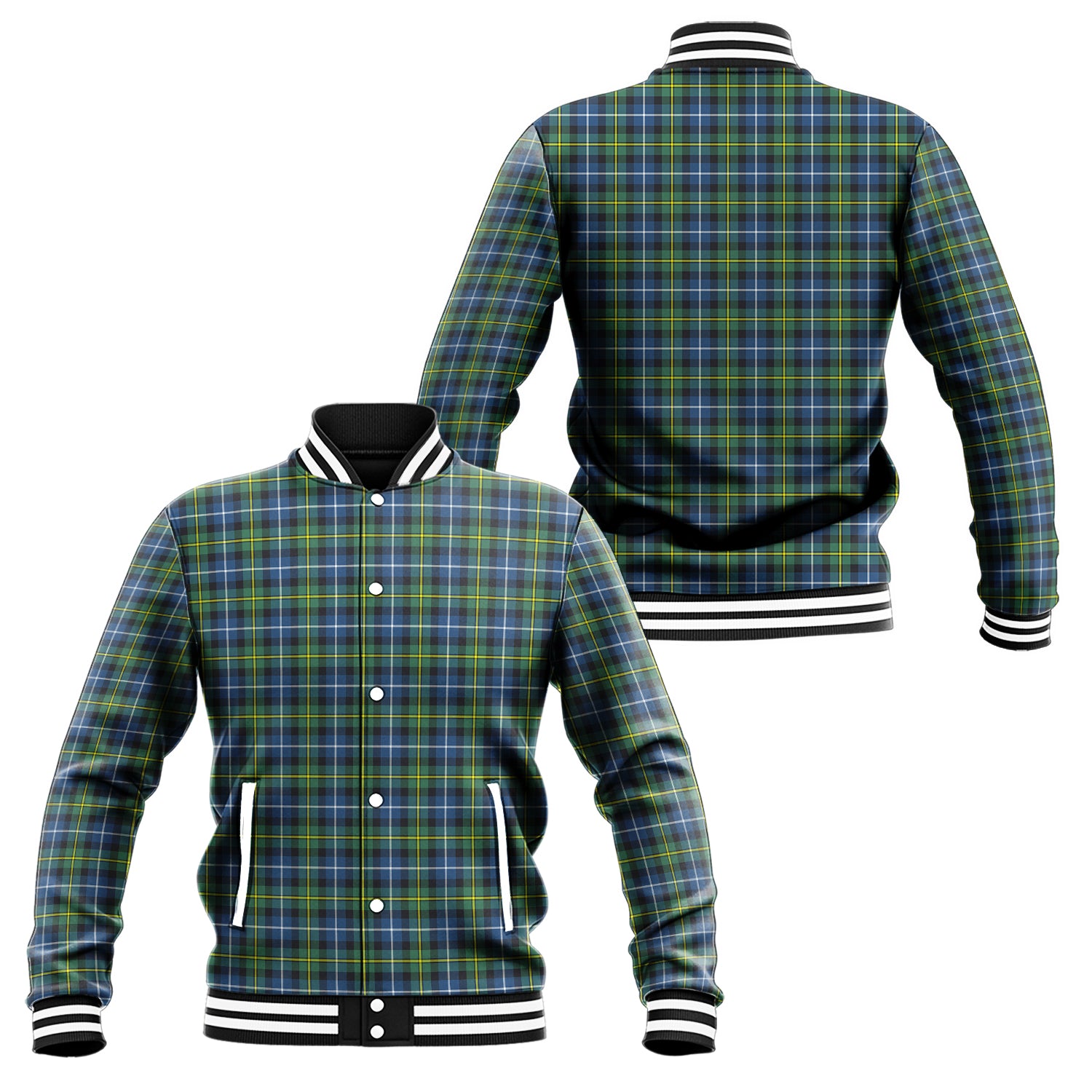 MacNeil of Barra Ancient Tartan Baseball Jacket Unisex - Tartan Vibes Clothing