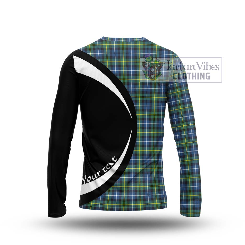 MacNeil of Barra Ancient Tartan Long Sleeve T-Shirt with Family Crest Circle Style - Tartan Vibes Clothing