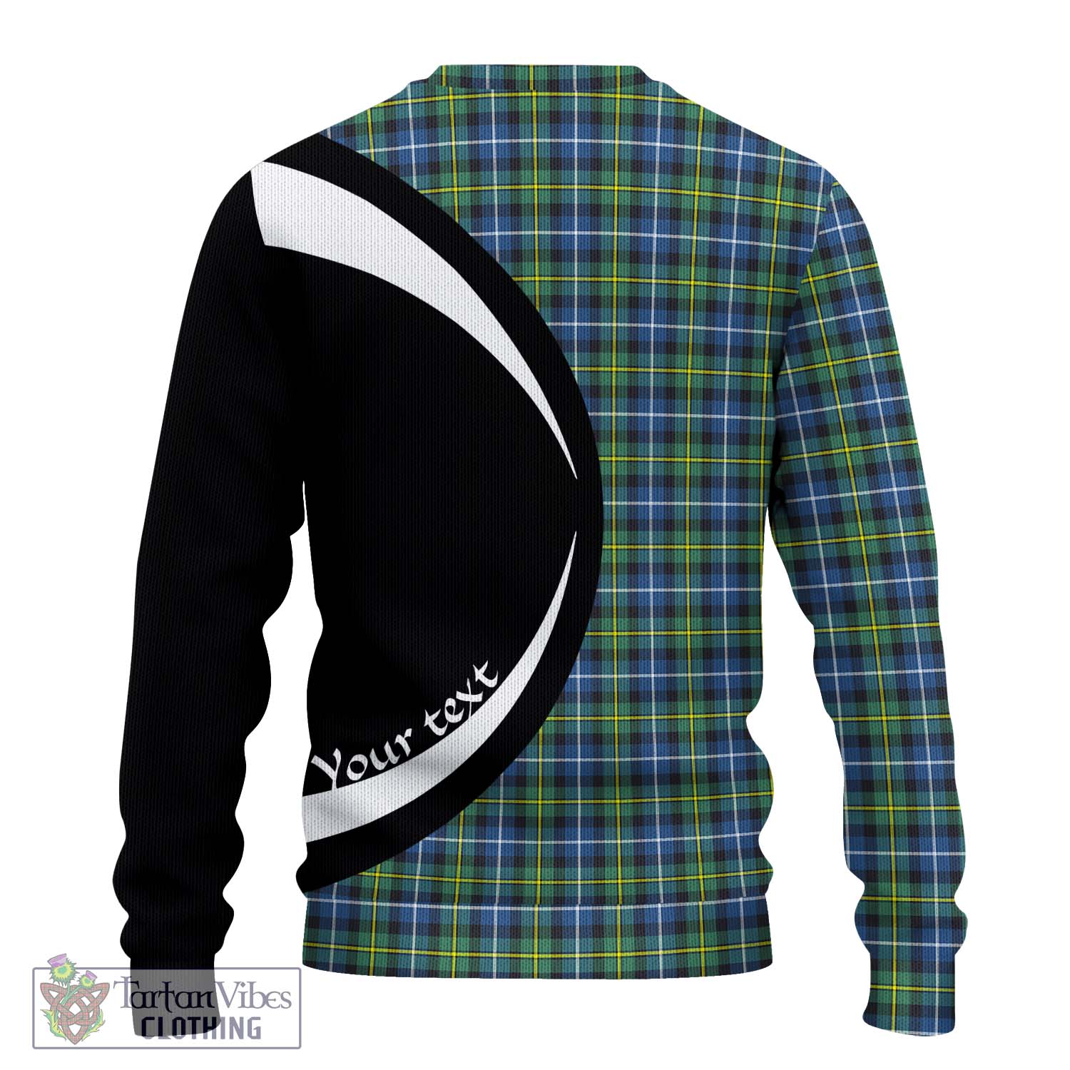 MacNeil of Barra Ancient Tartan Knitted Sweater with Family Crest Circle Style - Tartan Vibes Clothing