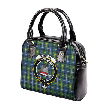 MacNeil of Barra Ancient Tartan Shoulder Handbags with Family Crest