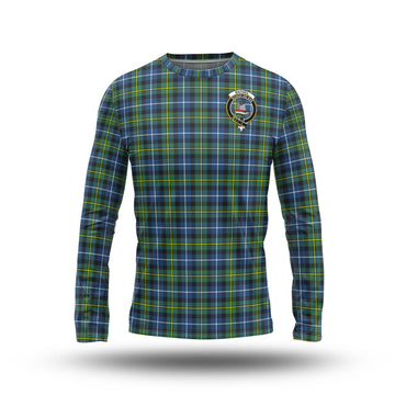 MacNeil of Barra Ancient Tartan Long Sleeve T-Shirt with Family Crest