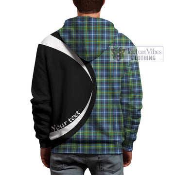 MacNeil of Barra Ancient Tartan Hoodie with Family Crest Circle Style