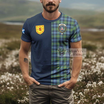 MacNeil of Barra Ancient Tartan T-Shirt Alba with Scottish Lion Royal Arm Half Style