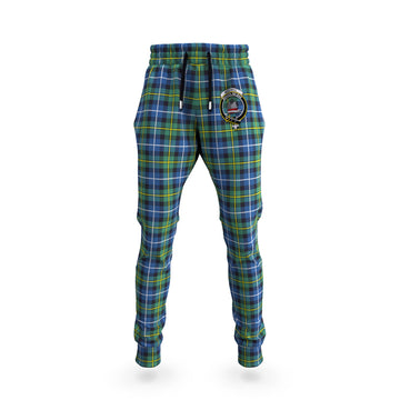 MacNeil of Barra Ancient Tartan Joggers Pants with Family Crest