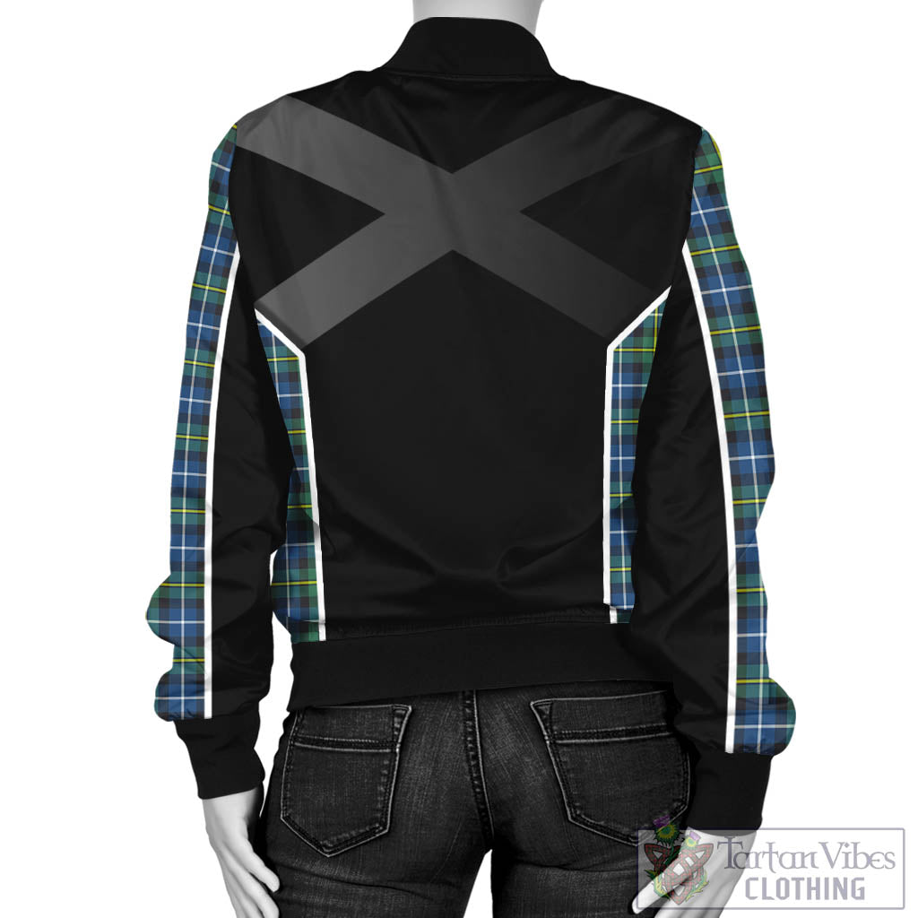 Tartan Vibes Clothing MacNeil of Barra Ancient Tartan Bomber Jacket with Family Crest and Scottish Thistle Vibes Sport Style