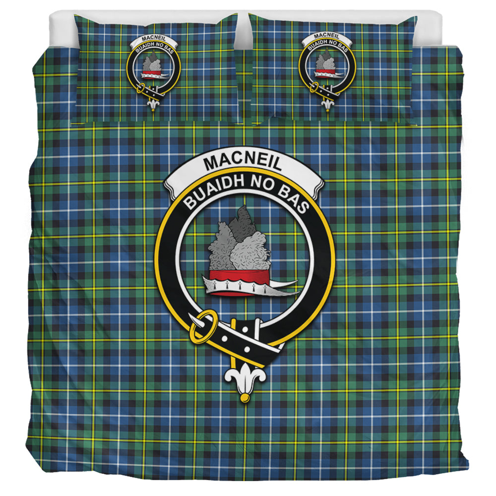 MacNeil of Barra Ancient Tartan Bedding Set with Family Crest UK Bedding Set UK Super King 104*94 inch - Tartan Vibes Clothing