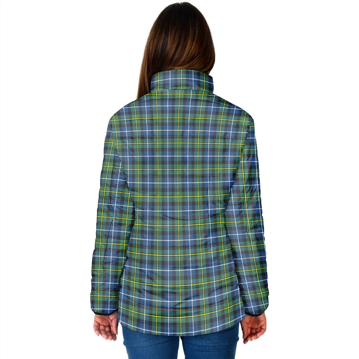 MacNeil of Barra Ancient Tartan Padded Jacket with Family Crest - Tartan Vibes Clothing