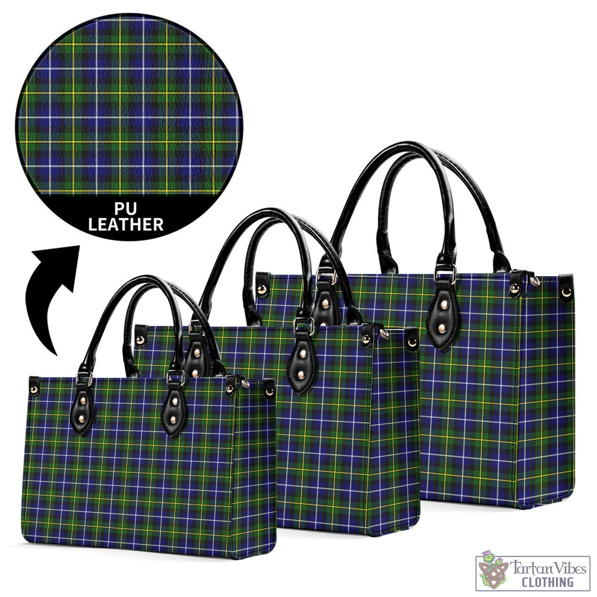 Tartan Vibes Clothing MacNeil of Barra Modern Tartan Luxury Leather Handbags