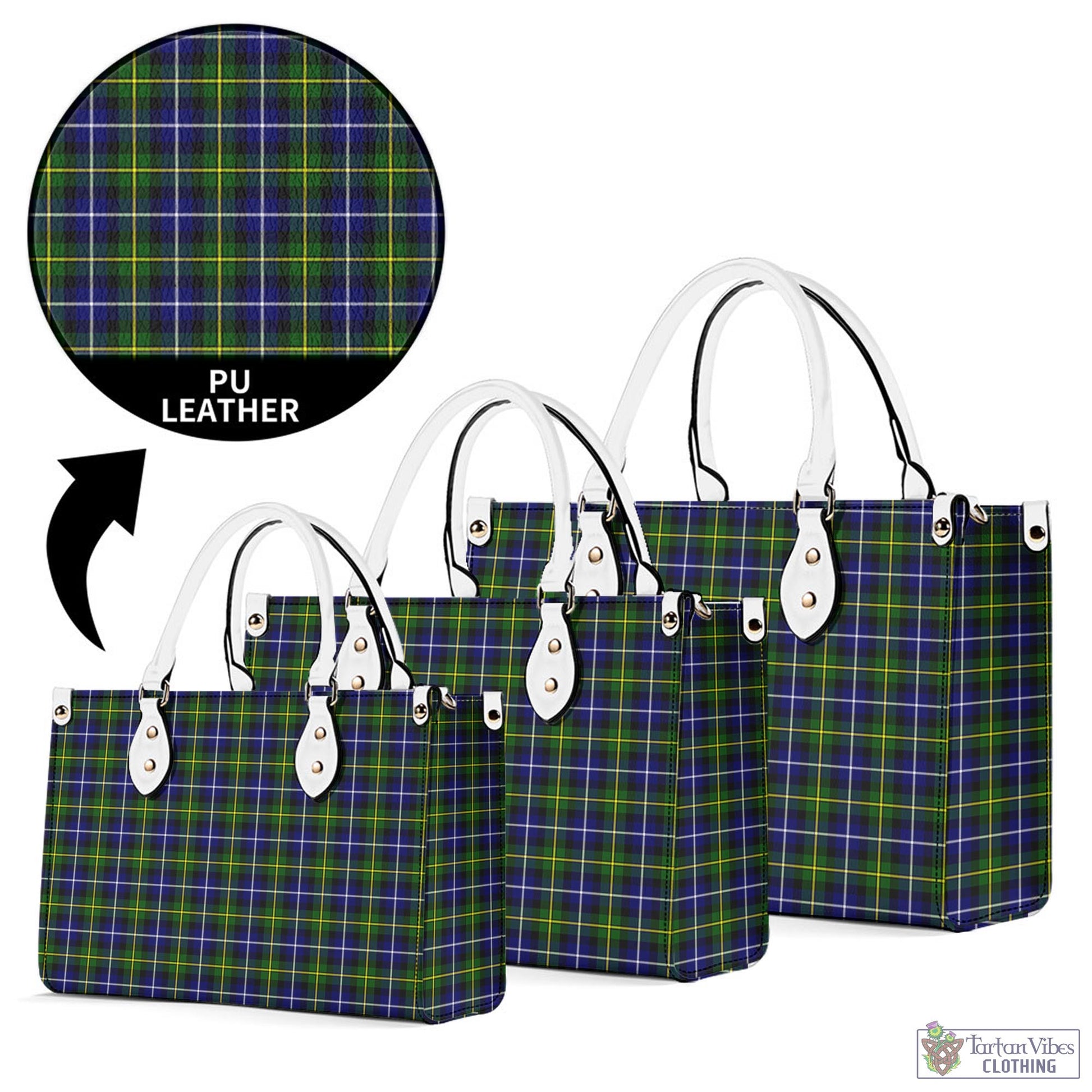 Tartan Vibes Clothing MacNeil of Barra Modern Tartan Luxury Leather Handbags