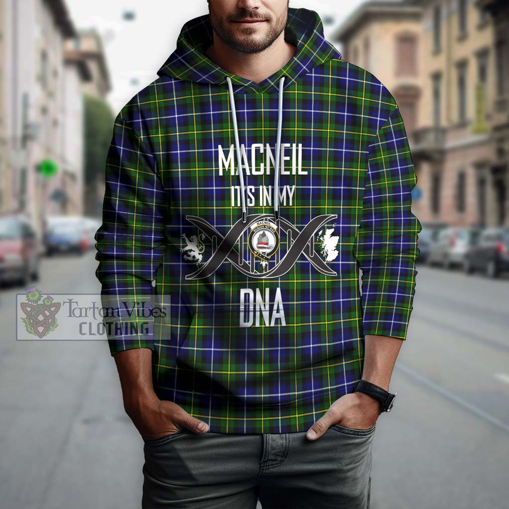 MacNeil of Barra Modern Tartan Hoodie with Family Crest DNA In Me Style Pullover Hoodie - Tartanvibesclothing Shop