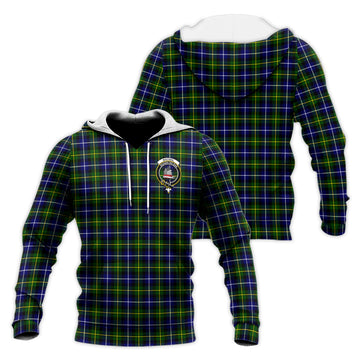 MacNeil of Barra Modern Tartan Knitted Hoodie with Family Crest