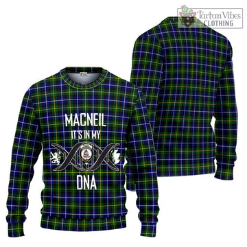 MacNeil of Barra Modern Tartan Ugly Sweater with Family Crest DNA In Me Style