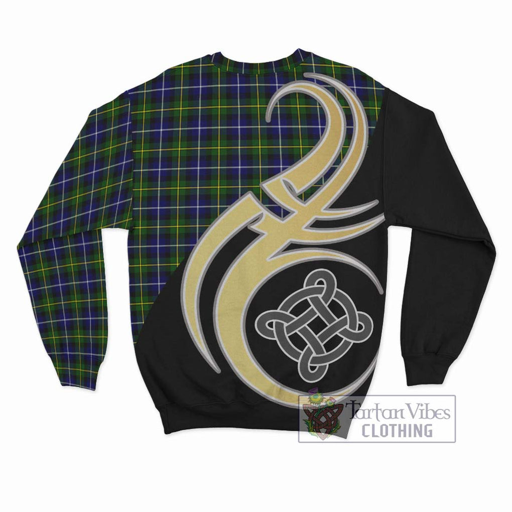 MacNeil of Barra Modern Tartan Sweatshirt with Family Crest and Celtic Symbol Style - Tartan Vibes Clothing