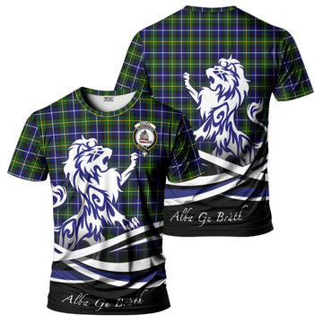 MacNeil of Barra Modern Tartan T-Shirt with Alba Gu Brath Regal Lion Emblem