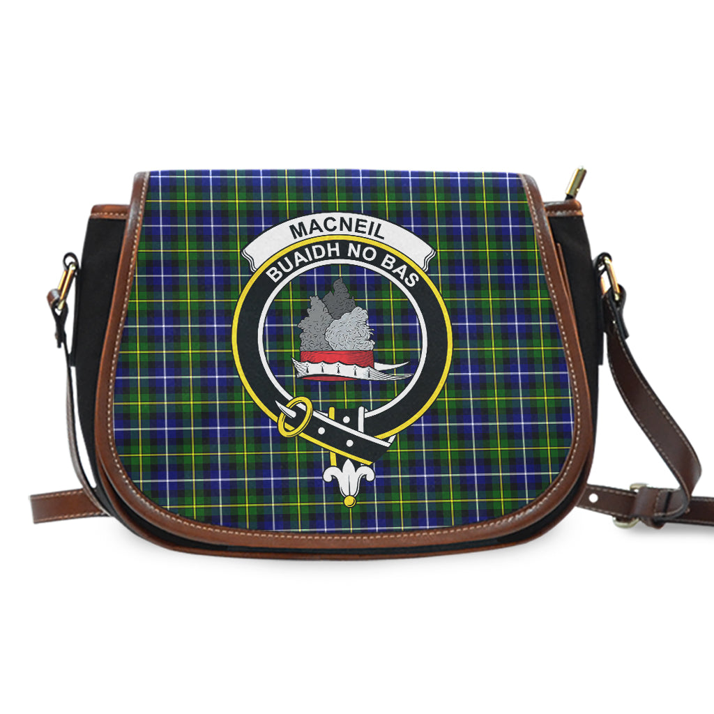 MacNeil of Barra Modern Tartan Saddle Bag with Family Crest - Tartan Vibes Clothing